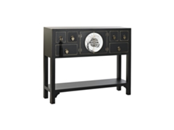 Consola Abeto Mdf Oriental Negro 95x26x79cm