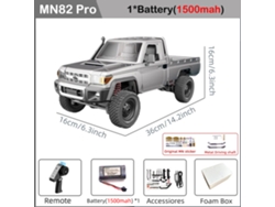 Coche RC 1/12 LC79, versión completa, MN82PRO, 4x4, todoterreno de escalada, control remoto, para niños. Aeuzwr