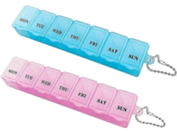 Juego de 2 cajas organizadoras de medicamentos, pastillero portátil Almi, ideal para viajes y regalos. Hengjian