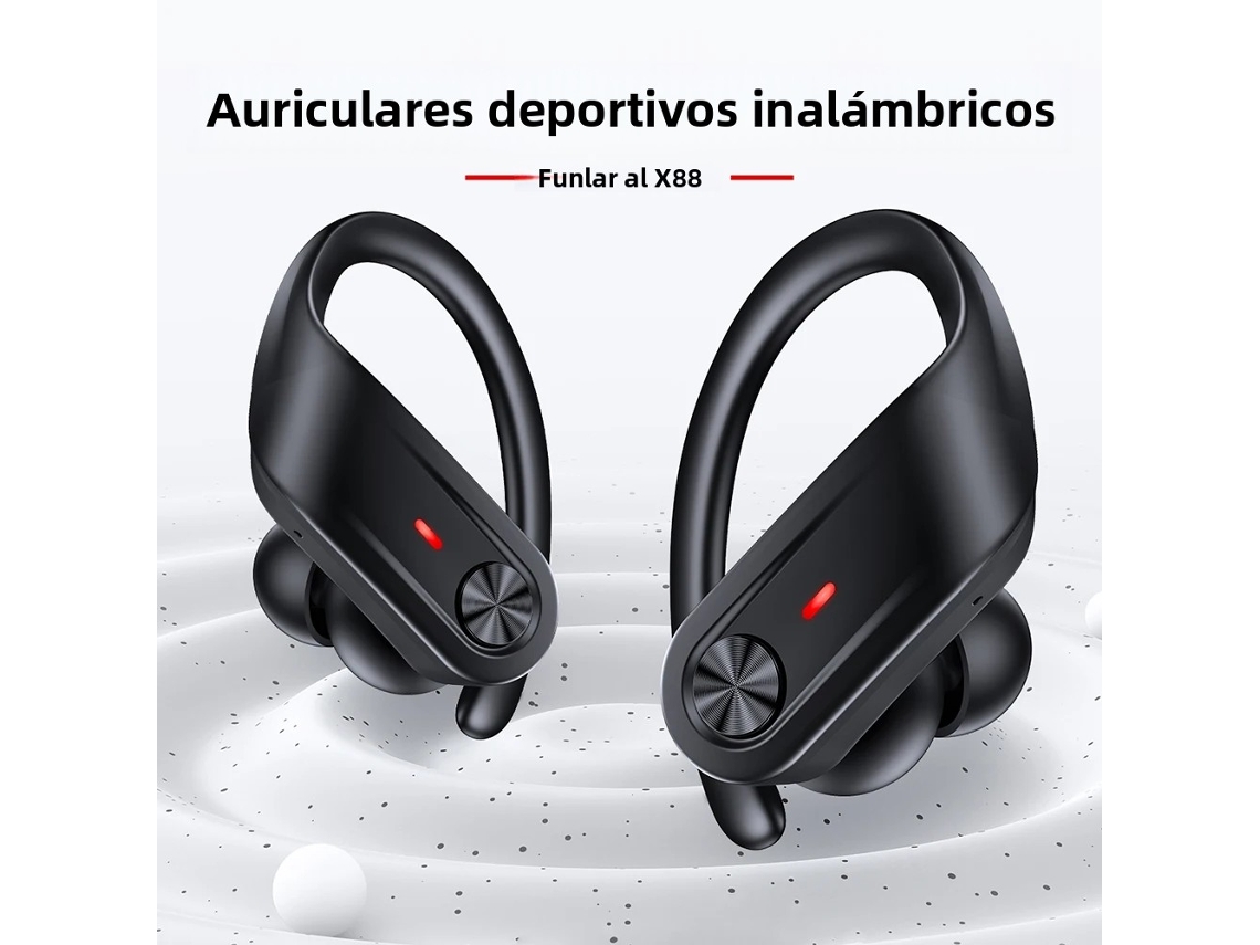 Auriculares Inalámbricos Bluetooth V5.3, Resistentes Al Agua, Micrófono Con Cancelación De Ruido, Batería De 80 Horas De Duración