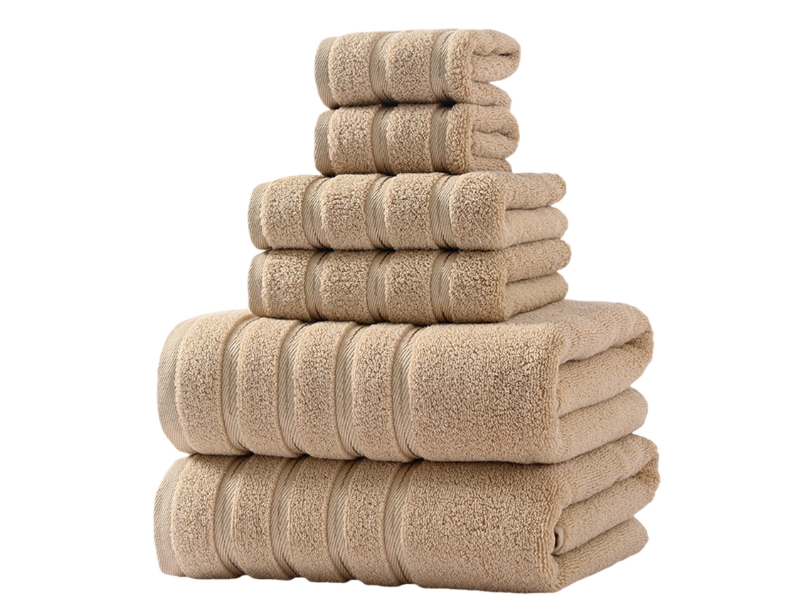 Conjunto de Toalla MEOIRUERY Ultra Ideal Uso Diario Compacto Algodón - 6pcs (Talla Única)