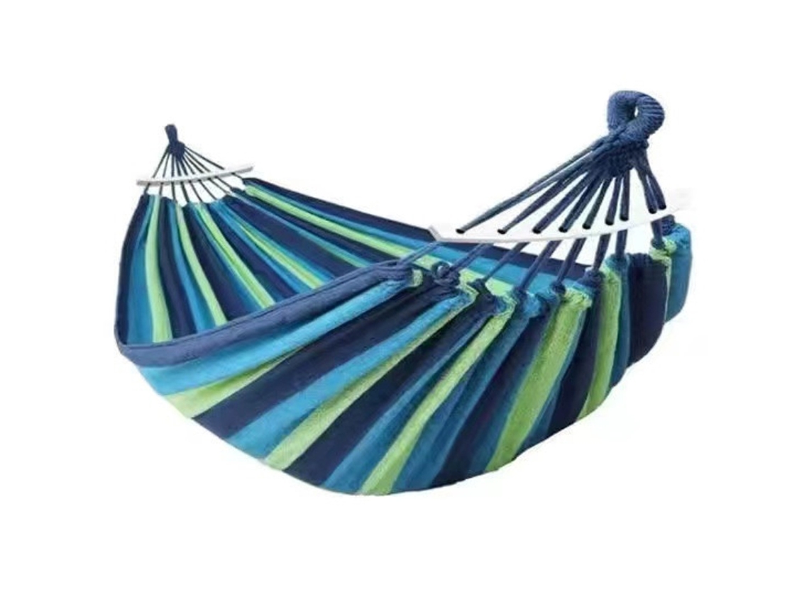 Hamaca de lona con cuerda colgante para jardín, camping y viajes Vylara
