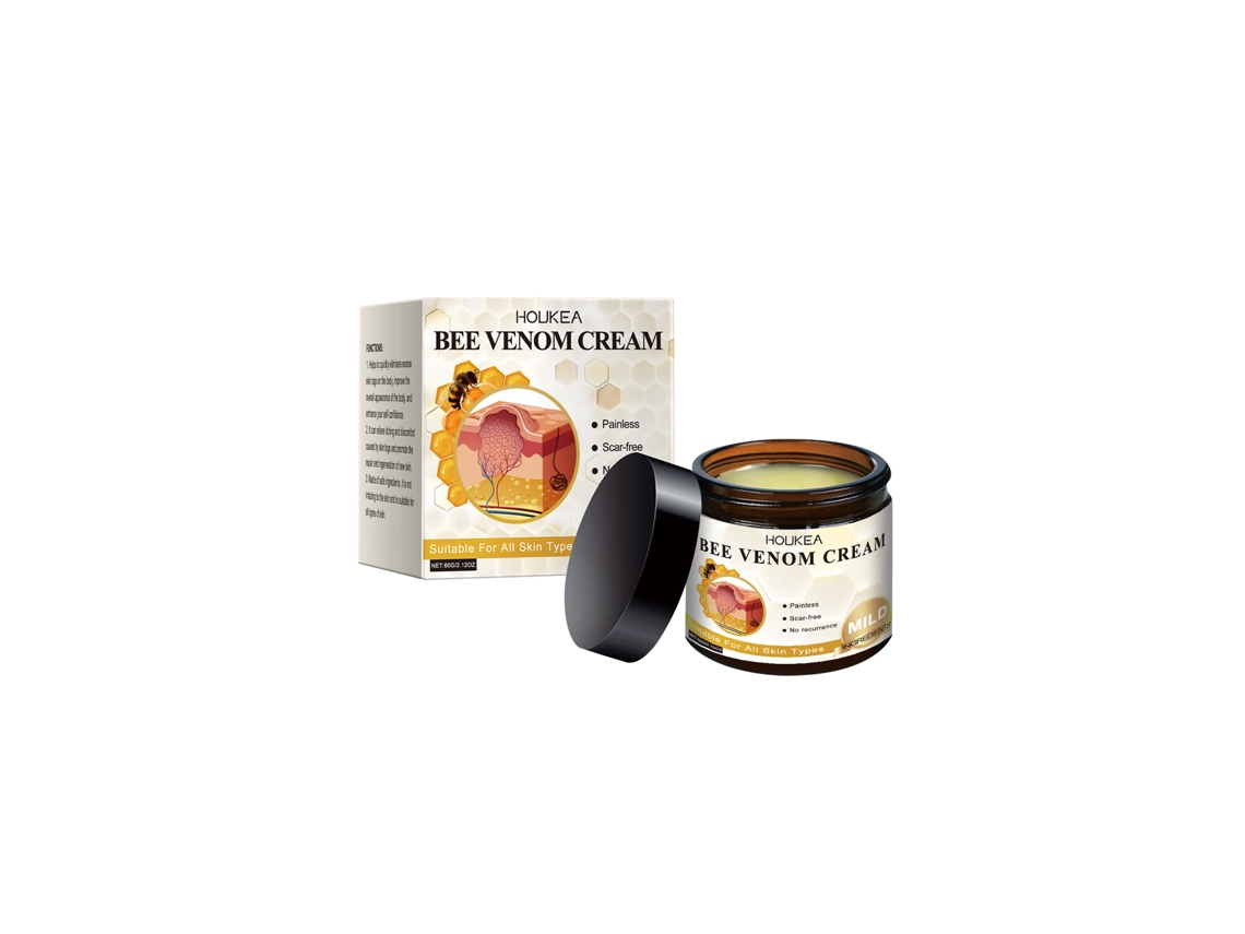 Crema corporal hidratante y calmante con veneno de abeja y vitamina E, 60 g