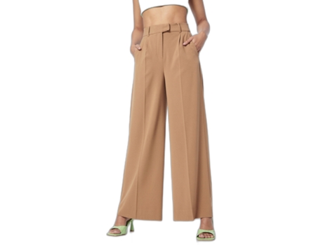 Pantalone B.YOUNG Plisados Danta para Mujer (40 - Marrón)