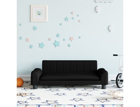Sofá para niños de tela negro 90x53x30 cm MAISON EXCLUSIVE