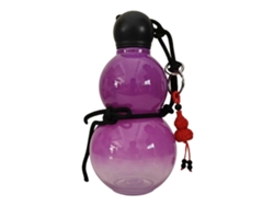 Botella De Agua Deportiva Estilo Calabaza China, Botella De Agua De Viaje Para Gimnasio, Camping, Senderismo, Negra Rosewell