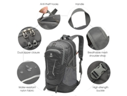 Mochila De Trekking Plegable Y Ligera De 45 Litros Para Hombres Y Mujeres, Ideal Para Ciclismo, Camping, Viajes Y Actividades Al Aire Libre.