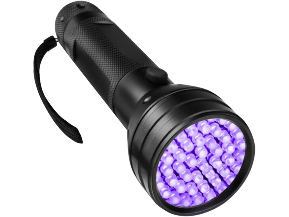 Linterna Negra De Aleación De Aluminio Con Protección Uv E Impermeable.