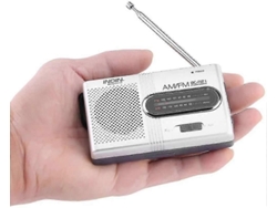 Radio portátil mini AM/FM GOKOCO con antena telescópica, radio de bolsillo