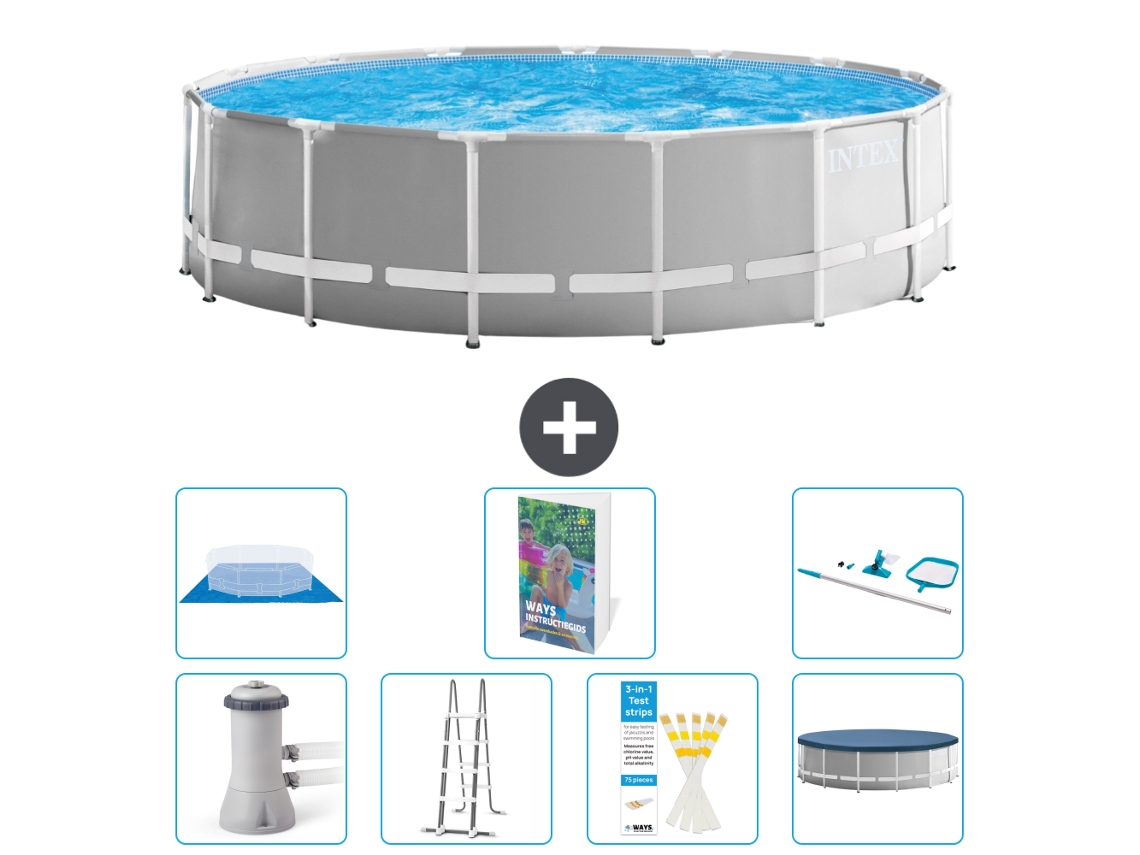 Intex Piscina Prism Frame Redonda - 457x122 Cm - 8-peças S573