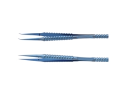 2 Pinzas De Punta Fina De Aleación De Titanio Con Puntas Rectas Y Curvas Para Reparación Y Soldadura De Componentes Electrónicos.