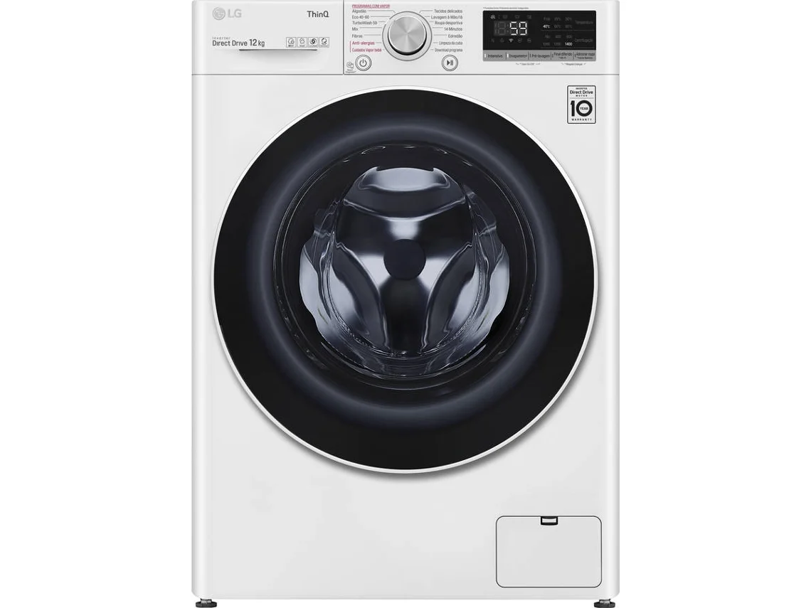 Lavadora LG F4WV5010S0W (10.5 kg - 1400 rpm - Blanco)