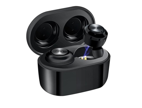 Auriculares Bluetooth True Wireless Para Iphone 11 Pro Xiaomi A6 5.0 Auriculares deportivos internos Micrófono incorporado Negro