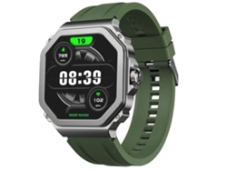 Reloj inteligente Bluetooth 1.43 AMOLED Frecuencia cardíaca T63 Oxígeno en sangre Mensaje Push Modo multideporte Verde Chennnls