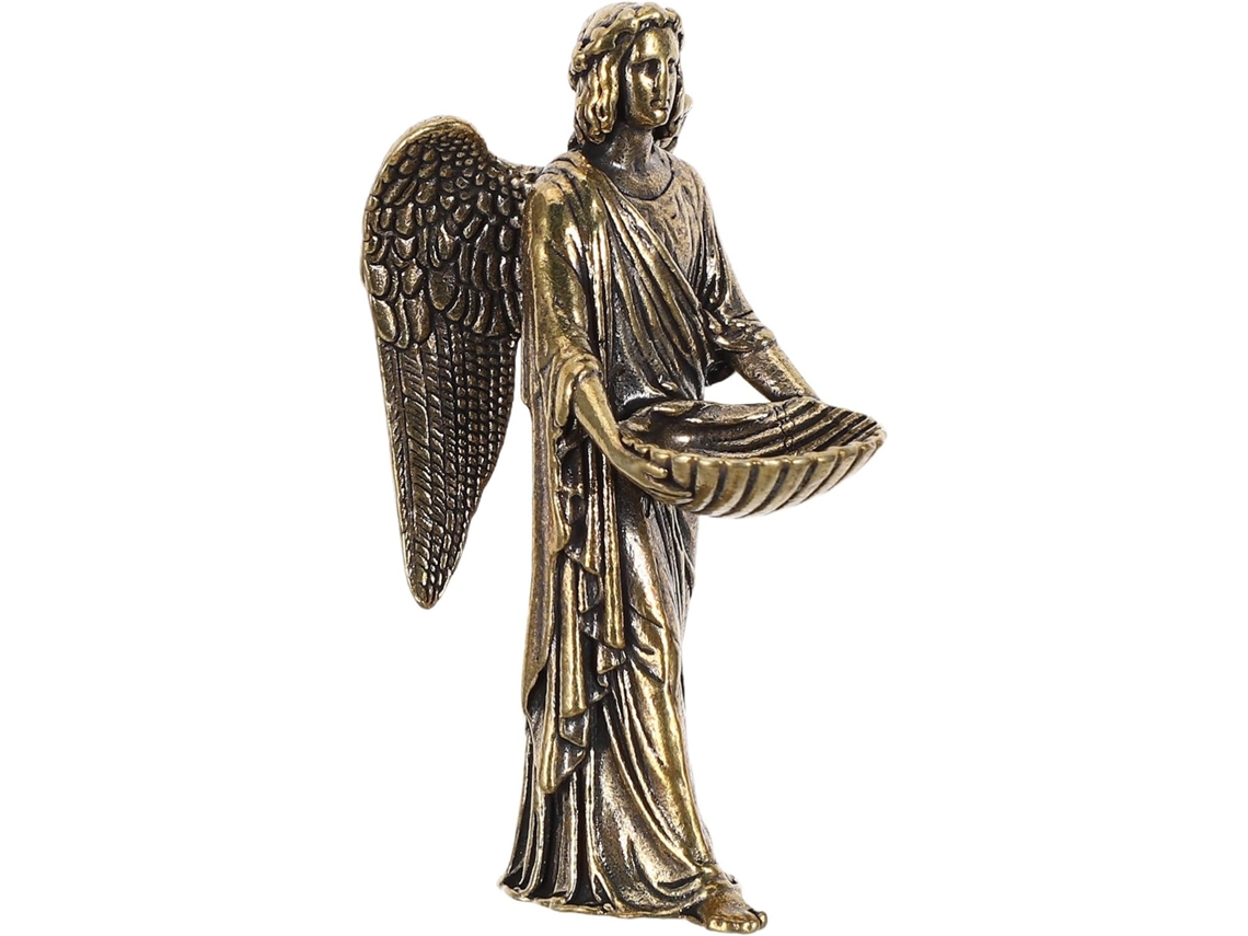 Escultura Decorativa Artística Símbolo Esperanza Ángel Guardián Latón Simétricas Bodas Mesas Decorativas Alas