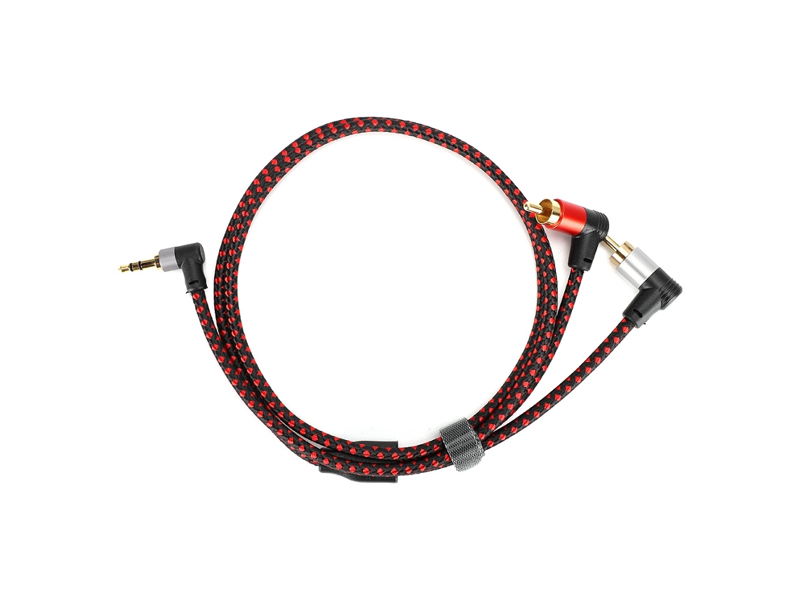 Cable de audio minijack de 3,5 mm a 2 RCA para conectar auriculares de PC y coche.