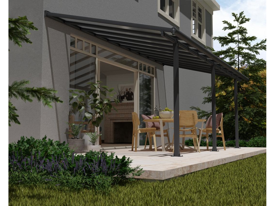 CANOPIA Pérgola Olympia Cobertor para Terraza de Aluminio 3X6,2 m Gris