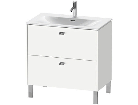Mueble de lavabo DURAVIT Brioso vertical 82,0 x 47,9 cm 2 cajones cajón superior incl. recorte de sifón y delantal para lavabo Viu 234483