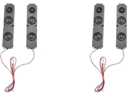 4 Unidades De 8 Ohmios, 10 W, Caja Larga, Diafragma De Altavoz Subwoofer Completo Con Pantalla Lcd