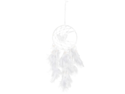 Atrapasueños Baok Home Decor con mariposas blancas y plumas, adorno colgante, regalo para niñas.