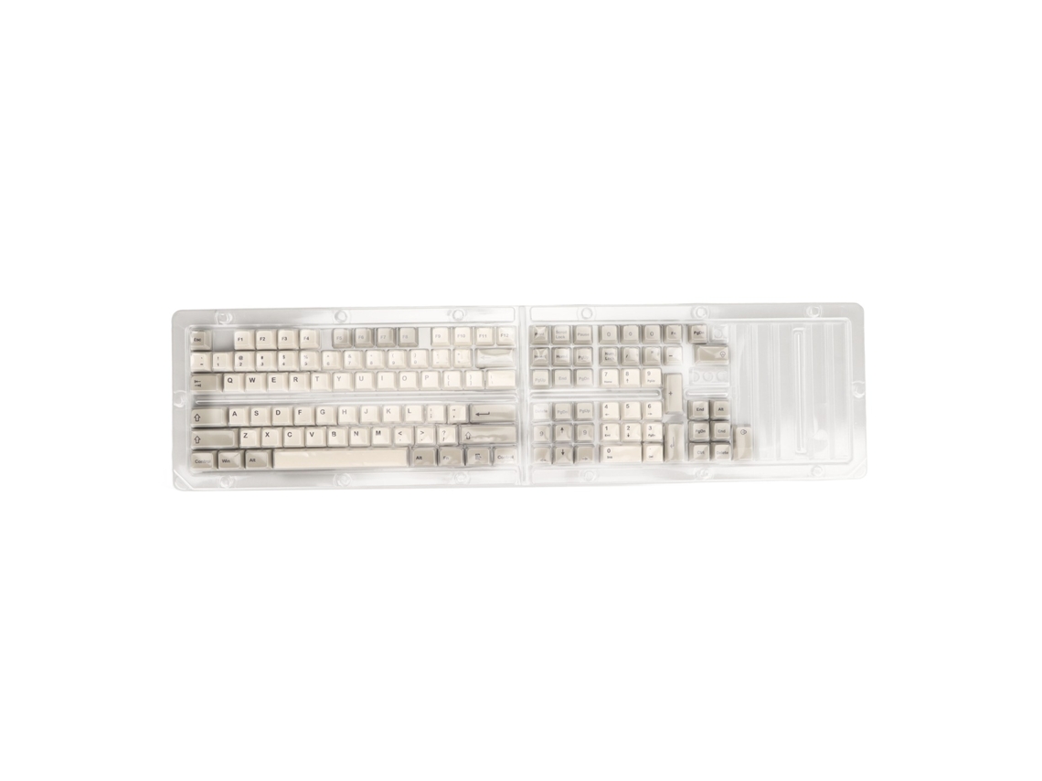 Baoj-2026teclas De Teclado Retro Cinza Branco 122 Peças Pbt Xda Sublimação Diy Para Teclados Mecânicos De Jogo