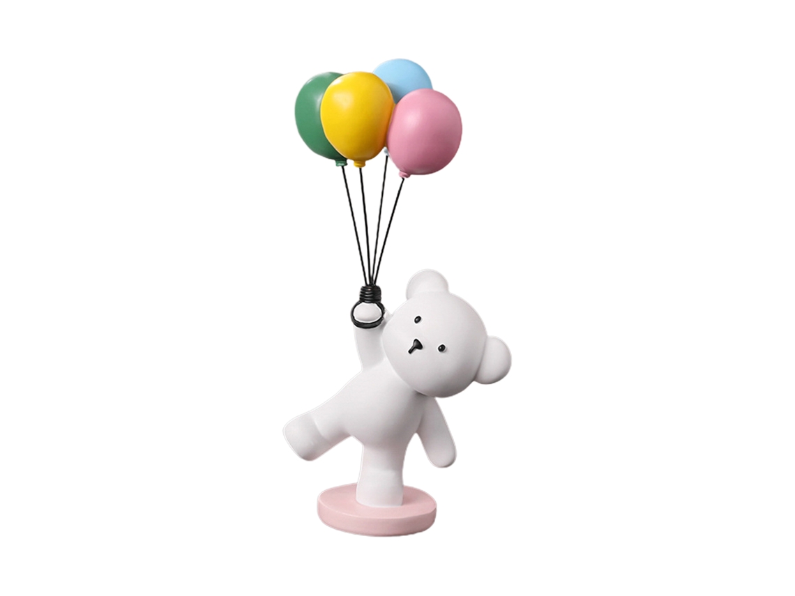 Adorno de globo con forma de oso de resina: regalo creativo para parejas.
