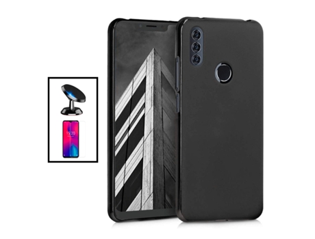 Kit De Película De Vidrio Templado De Cubierta Completa 5D Soporte Magnético De Coche De Silicona Líquida Para Alcatel 1SE Lite - Negro PHONECARE