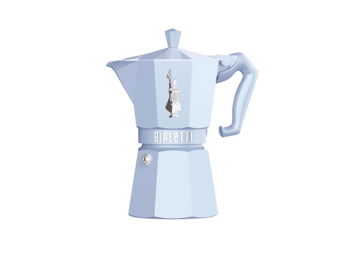Cafetera Italiana, 6 Tazas, Azul Pastel 0009062 - Bialetti