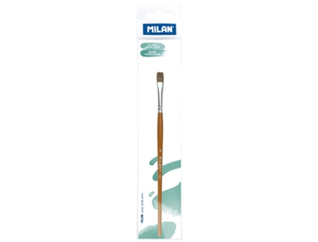 Pincel Escolar Plano Polybagr S Serie 121 Não. 8 Castanhomilan