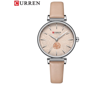Relojes de Moda para Mujer Reloj Impermeable de Cuarzo con Correa de Cuero para Mujer-Oro Rosa LUUCOZK