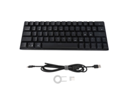 Teclado mecánico para juegos con 64 teclas RGB, inalámbrico y con cable.