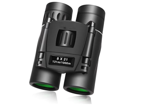 Prismáticos ENKERS 12X42 impermeable portátil compacto poca luz visión nocturna Bak4 prisma lente Fmc HD vista clara negro-negro