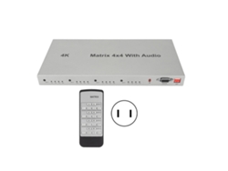 Conmutador De Interfaz Multimedia Hd 4x4, 4 Entradas Y 4 Salidas, Aleación De Aluminio, Empalmador De Interfaz