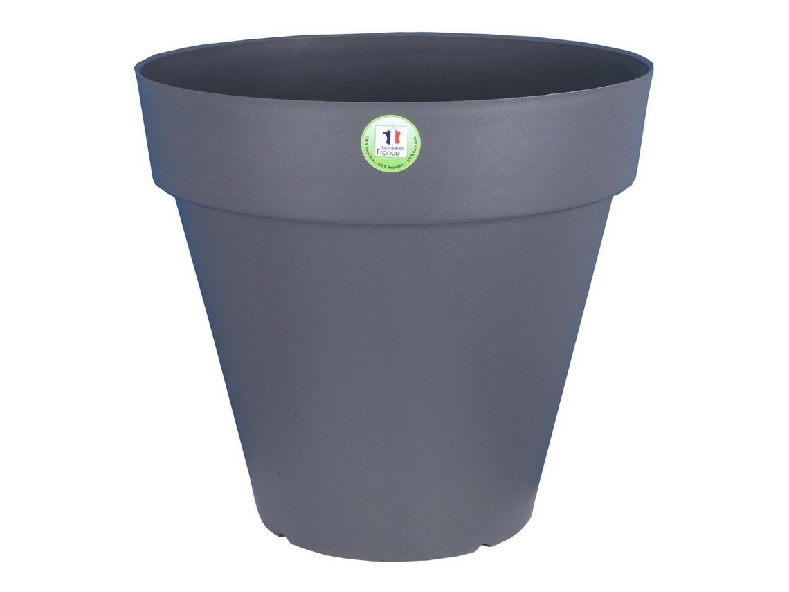 Maceta RIVIERA 414076 Redondo Gris Plástico