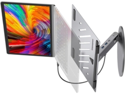Soporte Giratorio Versátil Para Ordenador Combinado Con Un Concentrador Usb-c De 6 Puertos.