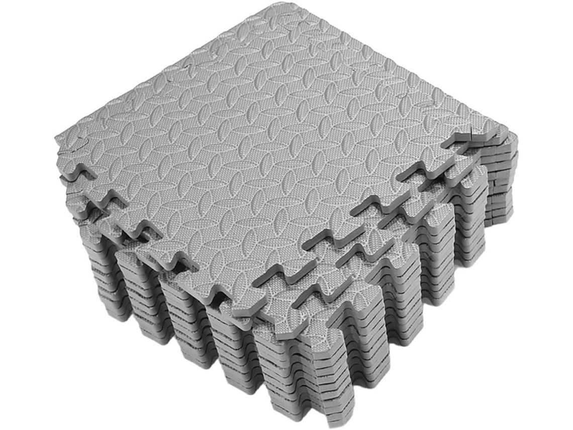 Juego De 12 Alfombrillas De Suelo De Eva Con Diseño De Patchwork, Gruesas, Absorbentes Y Antideslizantes, Para Pabellones Deportivos Y Gimnasios.