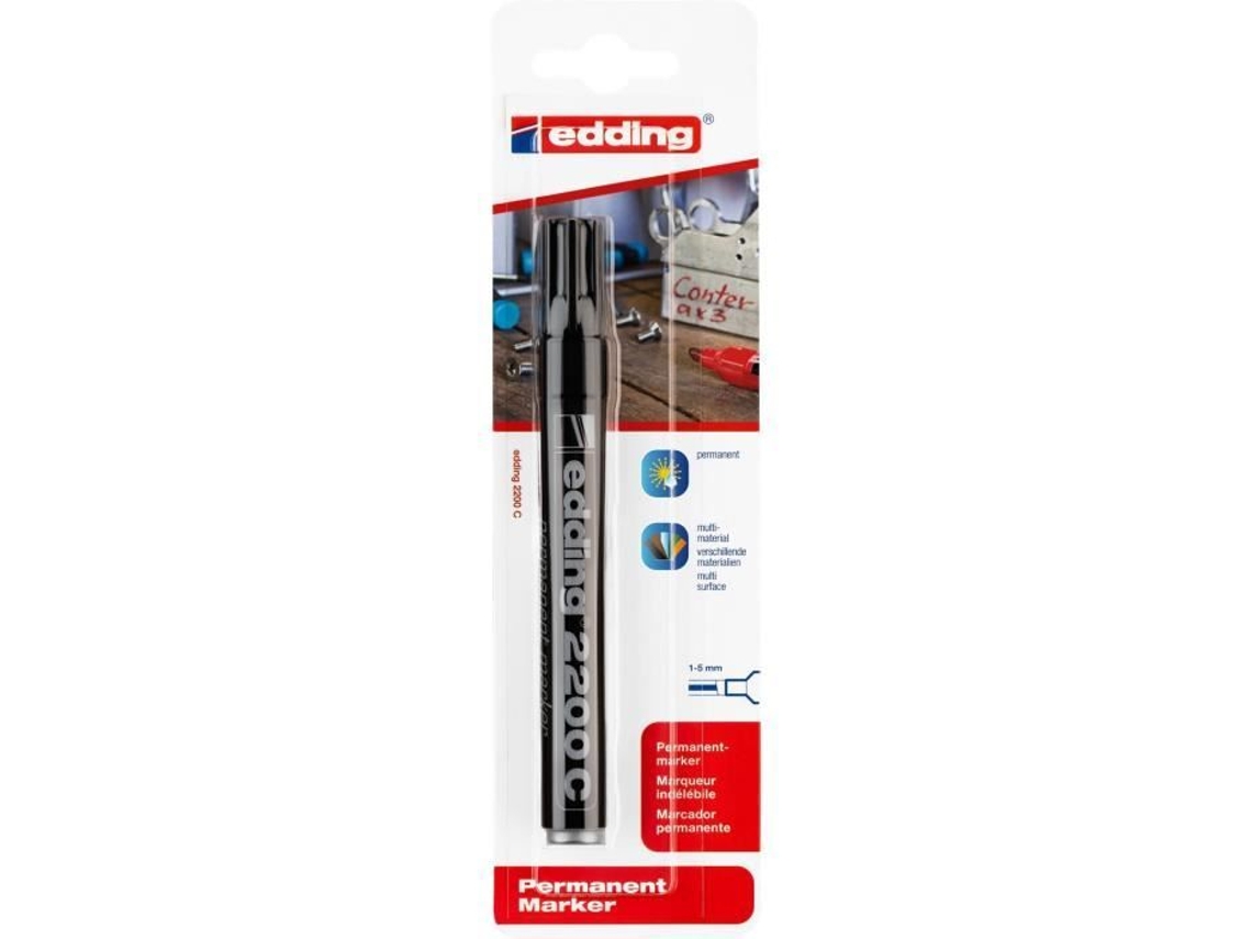 Marcador permanente Edding 2200 C negro 1,5 mm