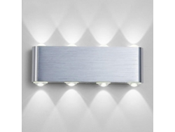 Lámpara de pared LED Rebe, 8W, aluminio, moderna, para interiores, ideal para cocina, escaleras, dormitorio, pasillo, sala de estar o como luz nocturna.