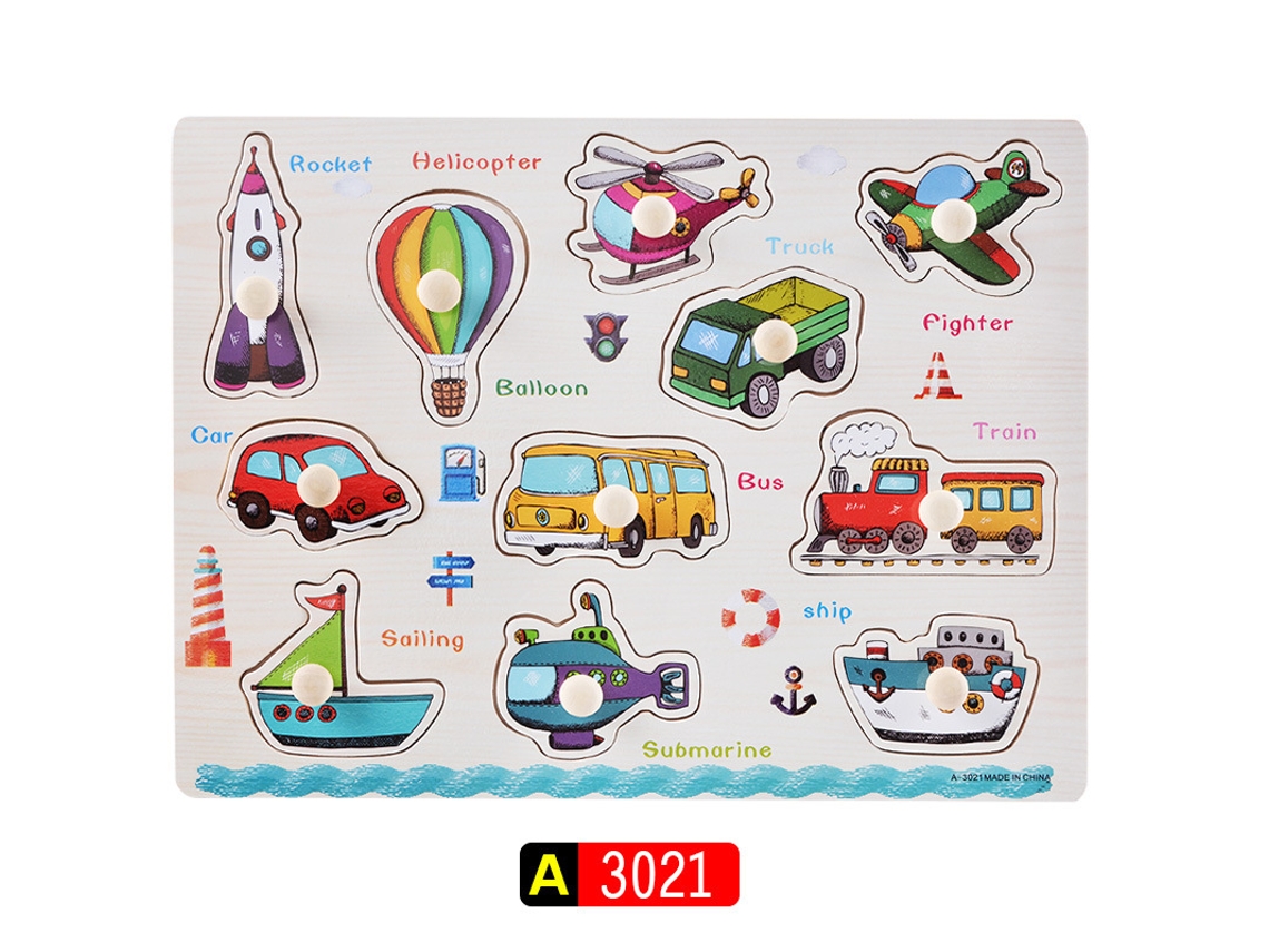 Juego de rompecabezas de transporte Digitallab AHC5 (edad mínima 3 años)