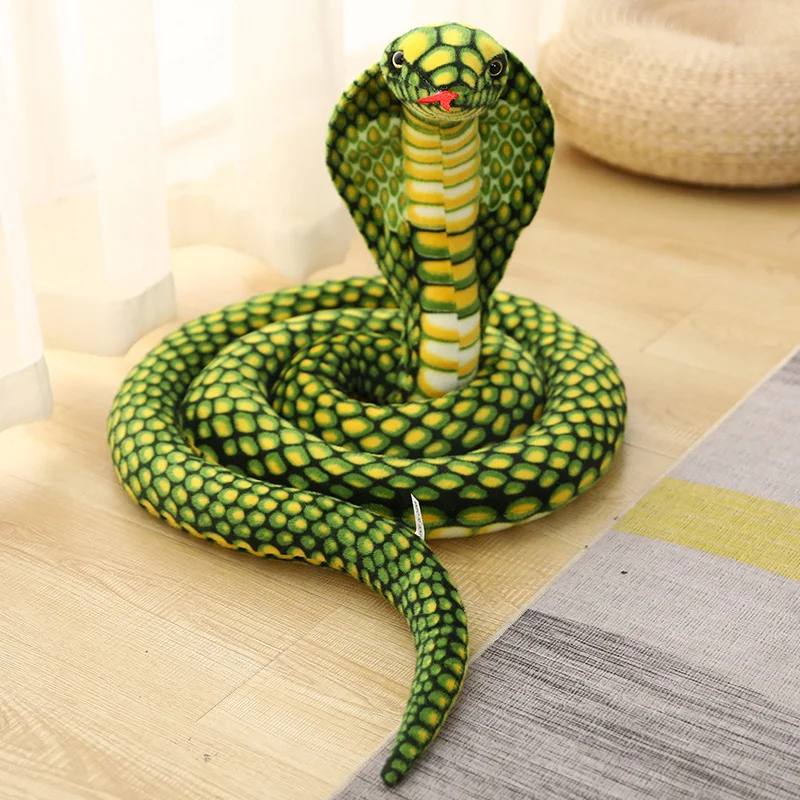 (verde, 240 Cm) Peluche De Cobra Realista De Colores, Juguete Divertido Y Para Bromas