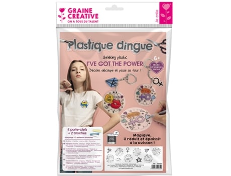 Juego Criativo GRAINE CRÉATIVE Kit Crazy Plastic Acessórios I'Ve Got The Power