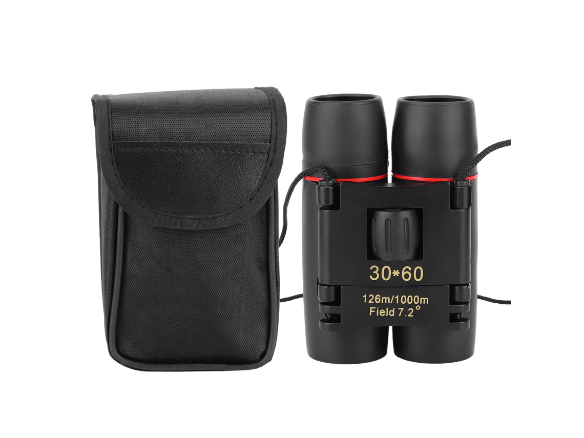 Telescopio binocular plegable de alta definición 30x60 para viajes, observación de aves y caza.