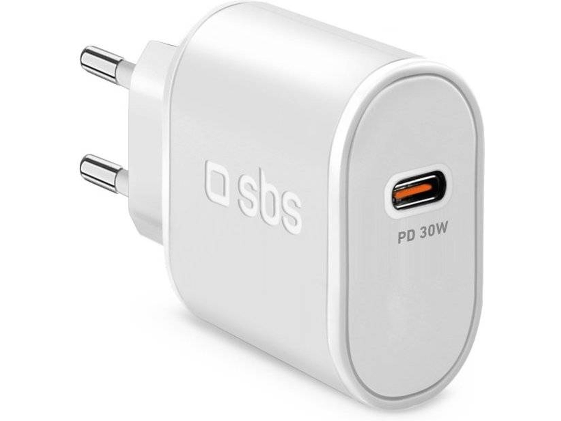 Carregador SBS Viagem (USB-C - PD - 30w - Blanco)