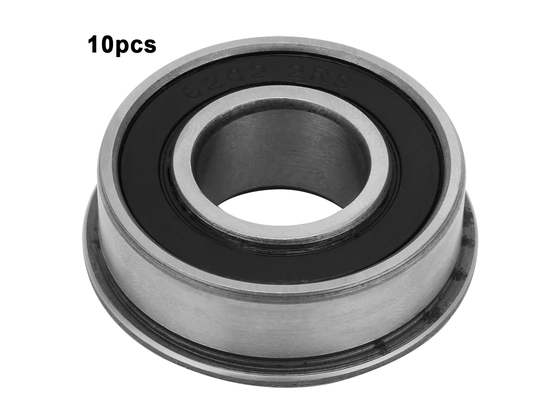 2026velora-10 piezas Rodamiento de bolas de ranura profunda F6202rs Acero 16 mm