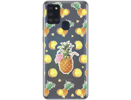 Carcasa Samsung Galaxy A21s TUMUNDOSMARTPHONE Dibujos Transparente Multicolor