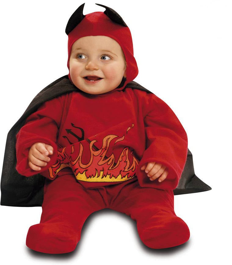 Disfraz Bebé Diablillo rojo con capa de viving tam 06 meses my other me203262 para niño 203262
