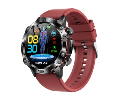 VEANXIN SmartWatch 1.43 '' Pantalla HD ET482 Rastreador de ejercicios a prueba de agua-Rojo
