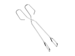 Pinzas para barbacoa de acero inoxidable de 24 cm, color plata ZYBLSSBB
