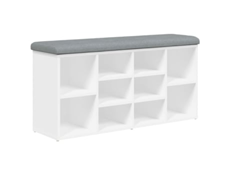 Banco zapatero VIDAXL madera de ingeniería blanco (102x32x50 cm)
