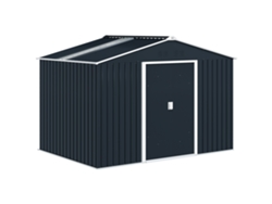 Casinha de jardim externa de 1,09 m² com piso, porta com fechadura, janela e ventilação (128x104x196 cm) S/MARCA